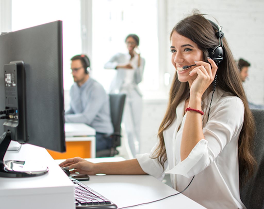 technical support rep on phone